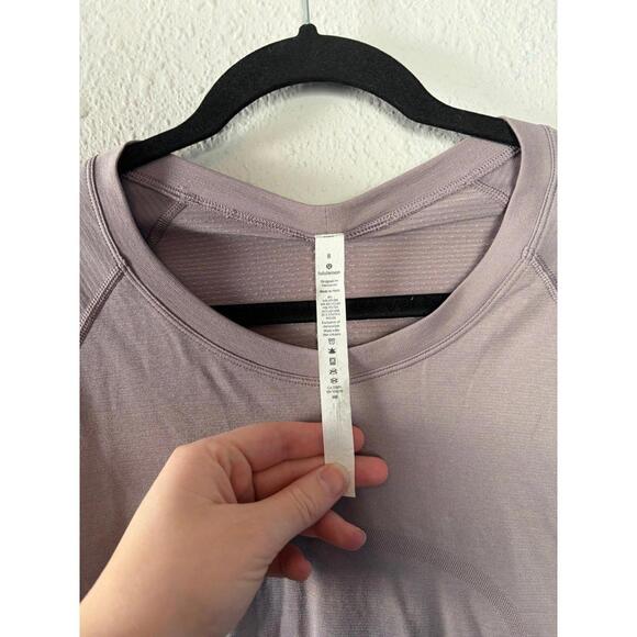 Lululemon Swiftly Tech Long Sleeve purple color size 8. EUC. $78 retail - Picture 3 of 5